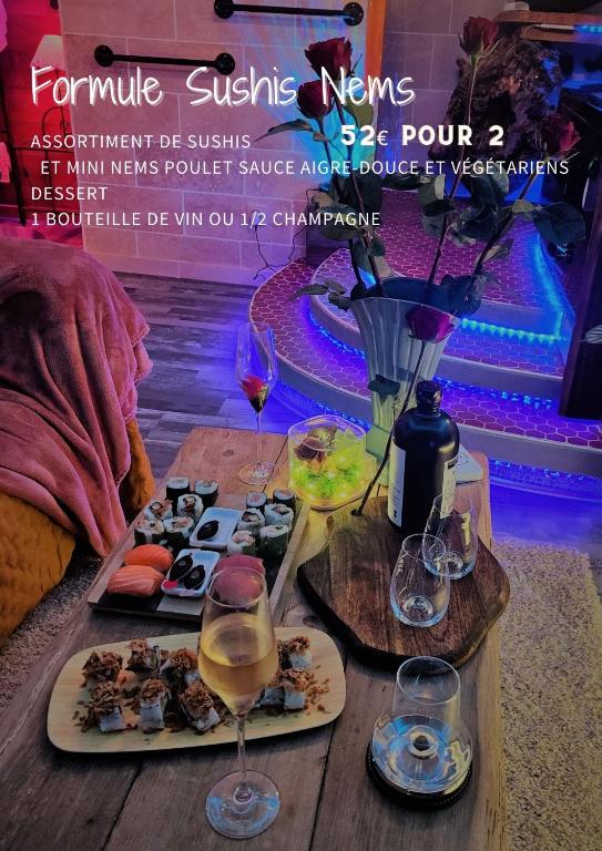 Le Néflier Dijon - appart balnéo - SPA romantique pour 2 - Dijon11 de Le Néflier Dijon - appart balnéo - SPA romantique pour 2