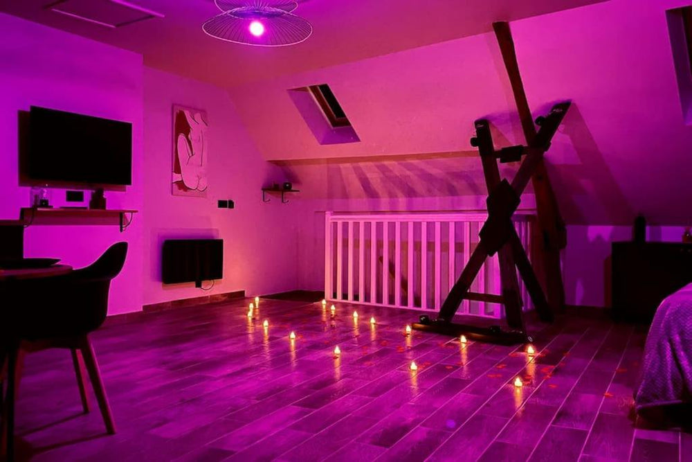 Love Room Le Chalet / Jacuzzi / Sauna - Château-Landon45 de Love Room Le Chalet / Jacuzzi / Sauna
