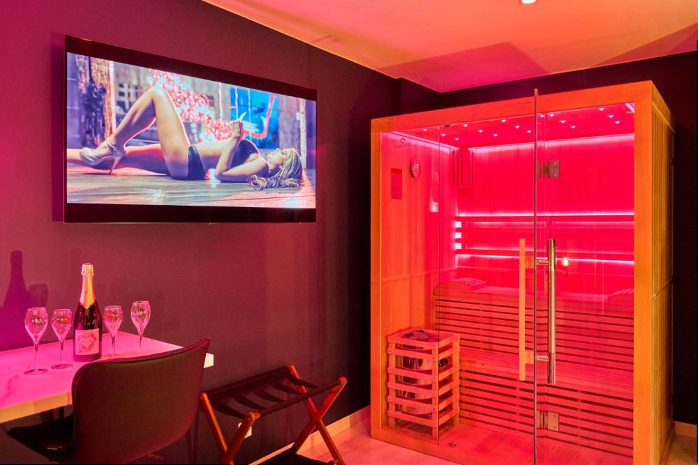 L'Amoria - Suite Romantique moderne avec Jacuzzi & Sauna4 de L'Amoria - Suite Romantique moderne avec Jacuzzi & Sauna