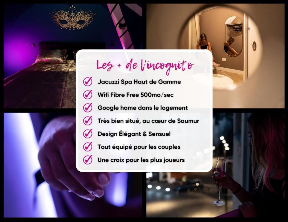 L'incognito - Romantisme - Vin - Jacuzzi - Saumur15 de L'incognito - Romantisme - Vin - Jacuzzi
