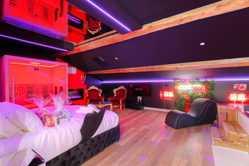 L'Interdit Suite Luxe Romantique Spa Balneo Sauna Hammam - Serrières7 de L'Interdit Suite Luxe Romantique Spa Balneo Sauna Hammam
