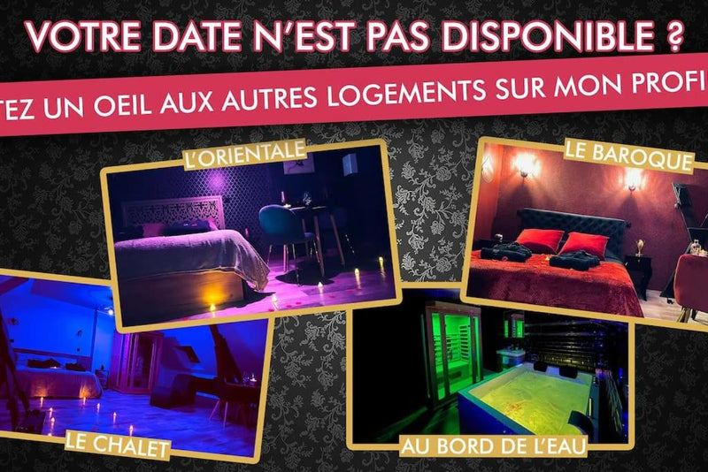 Love Room Le Chalet / Jacuzzi / Sauna - Château-Landon3 de Love Room Le Chalet / Jacuzzi / Sauna
