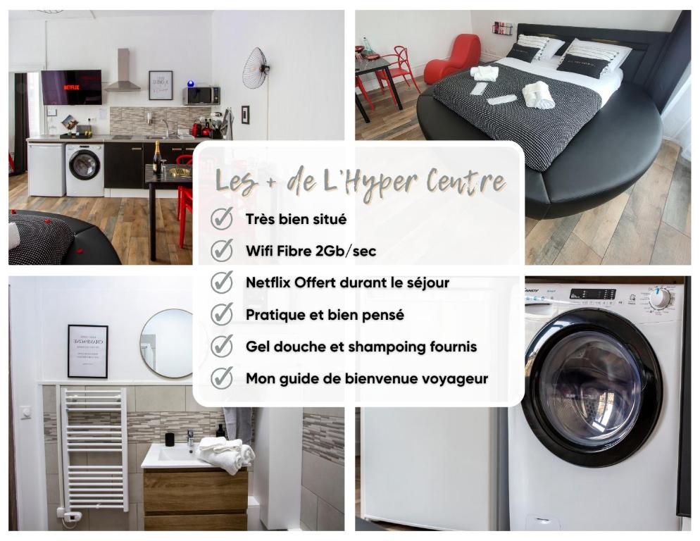 L'Hyper Centre - Netflix & Wifi - Literie Haut de Gamme - check-in 24H24 - GoodMarning - Châlons-en-Champagne11 de L'Hyper Centre - Netflix & Wifi - Literie Haut de Gamme - check-in 24H24 - GoodMarning
